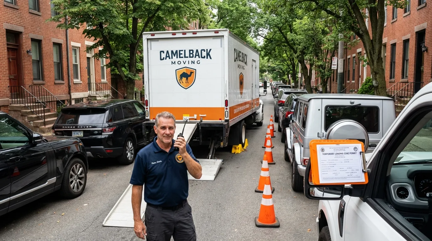 City street loading permit setup in Prospect, PA